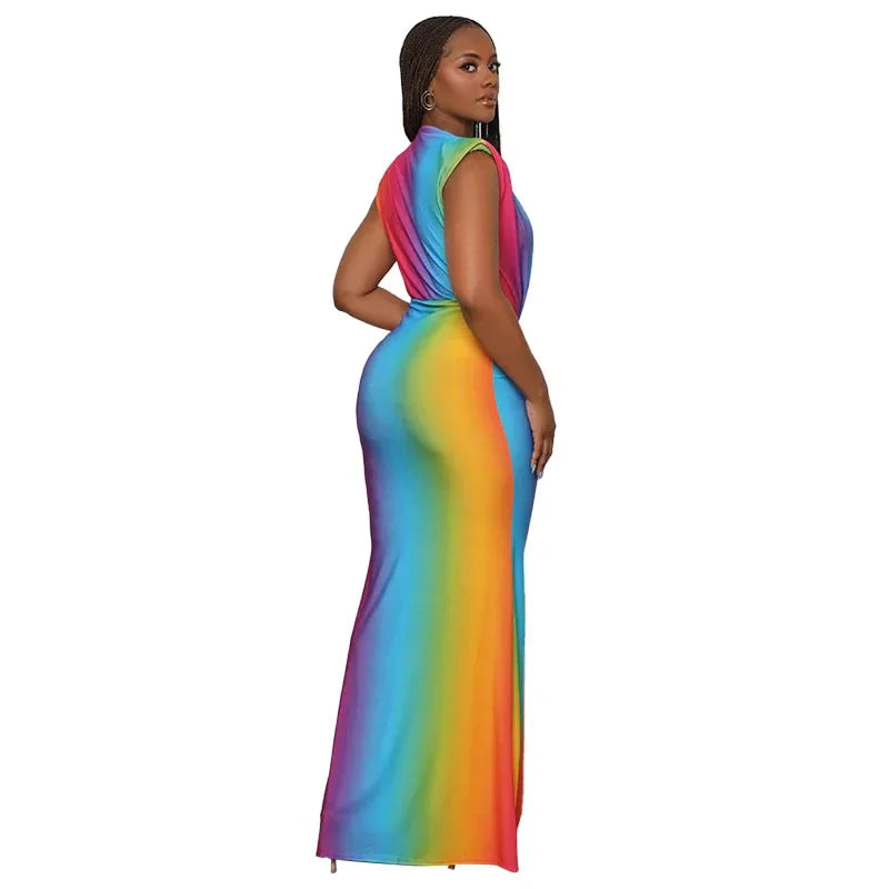 Spring Luxe V-Neck Ruffle Dress