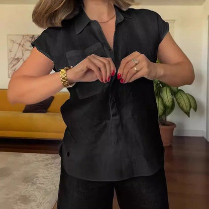 Chic Cotton Linen Two-Piece Set