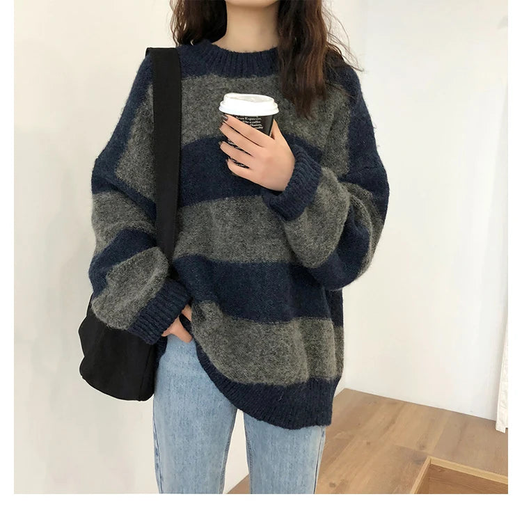 Women’s Oversized Striped Sweater