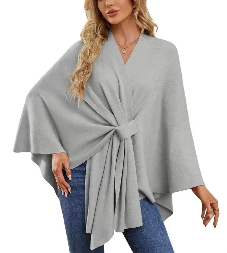 Soft V-Neck Shawl Wrap