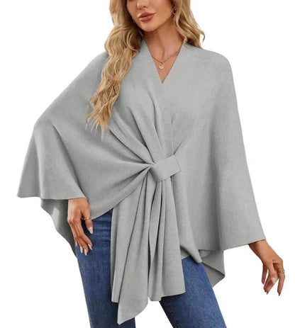 Soft V-Neck Shawl Wrap