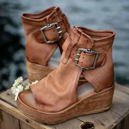 Roman Glow Platform Heel Sandals