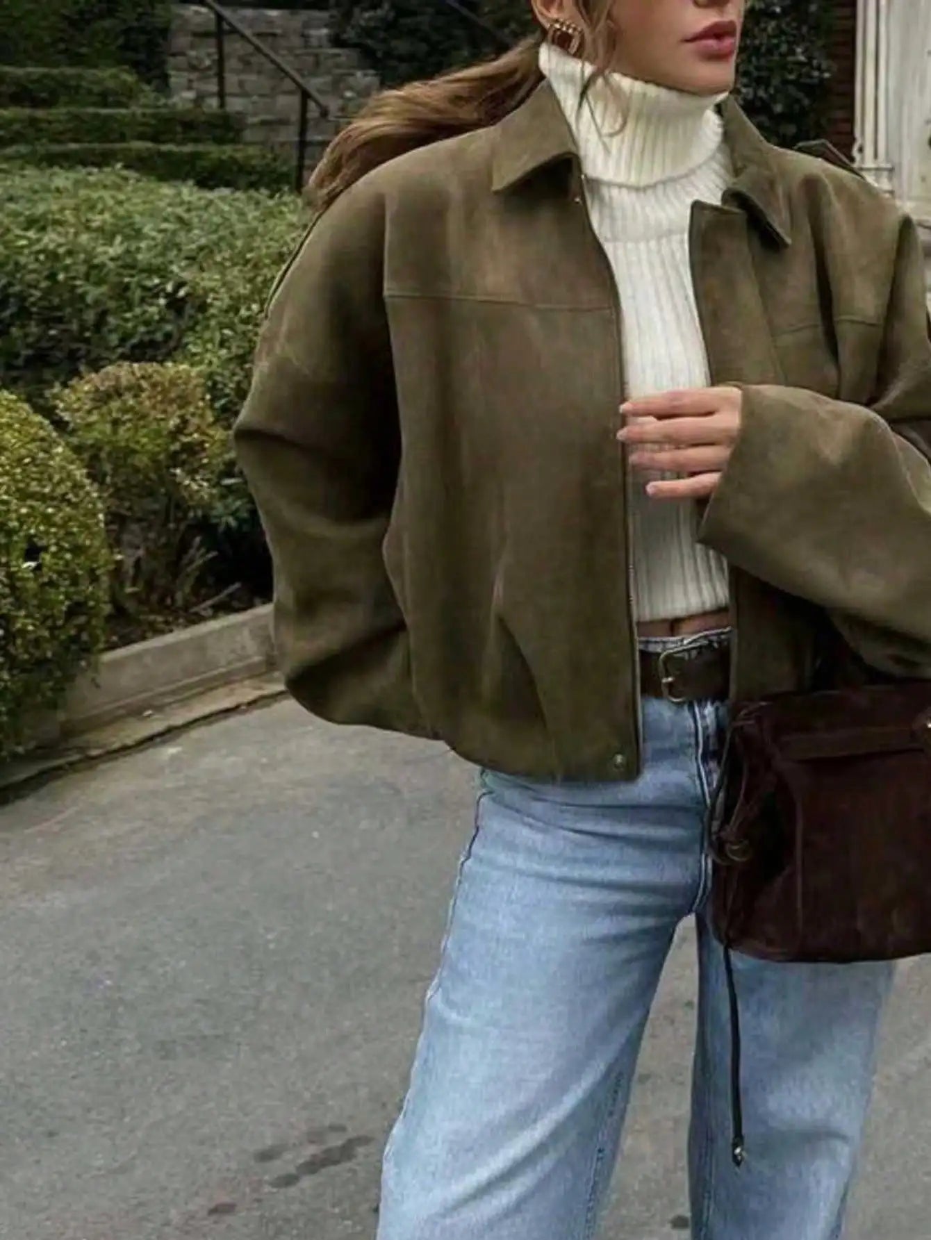 Trendy Military Short Jacket