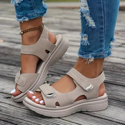 Elegant Sporty Wedge Sandals