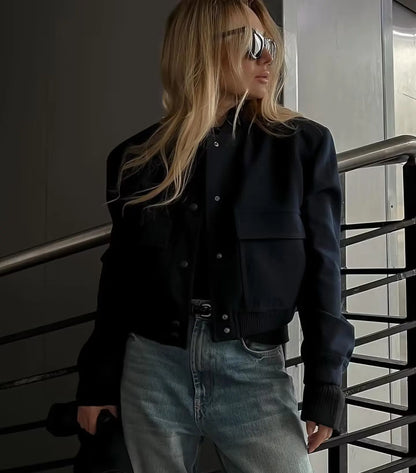 Urban Bloom Pocket Bomber Jacket