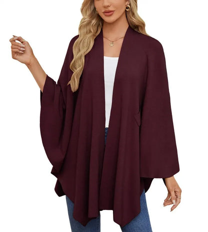 Soft V-Neck Shawl Wrap