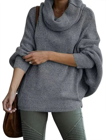 Cozy Drape Cowl Neck Sweater