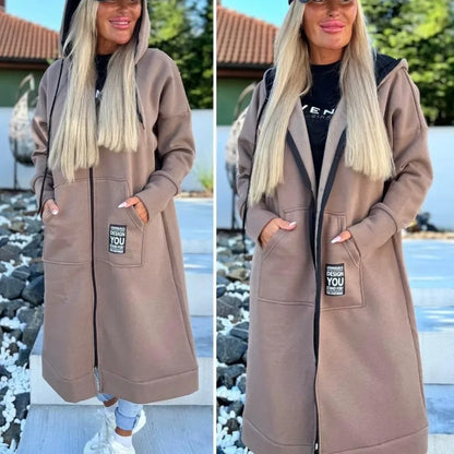 Women’s Casual Hooded Fleece Jacket