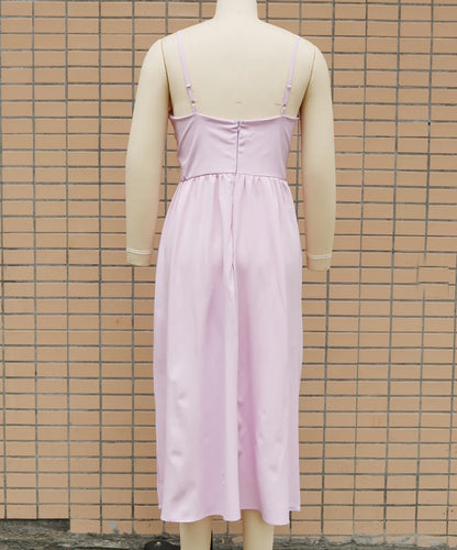 Backless V-Neck Camis Dress