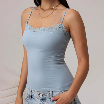 Lace Trim Slim Fit Camisole