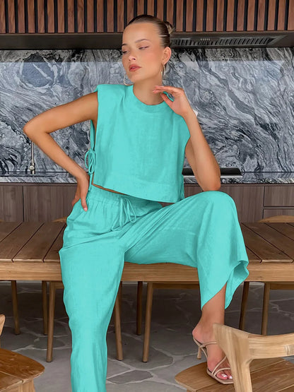 Chic Harmony Wide-Leg Pant Set