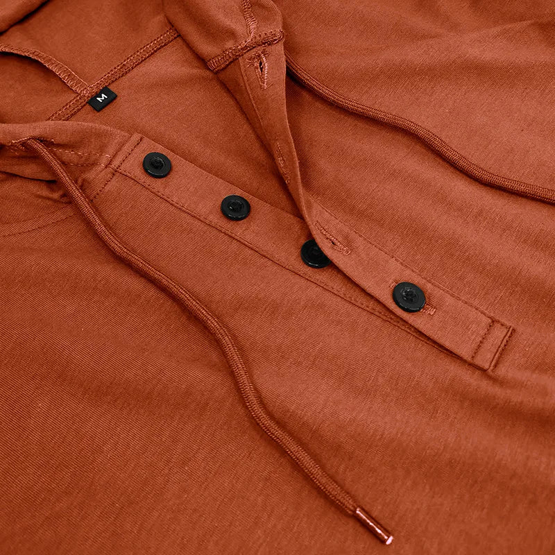 BreezeFit Hooded Henley Tee