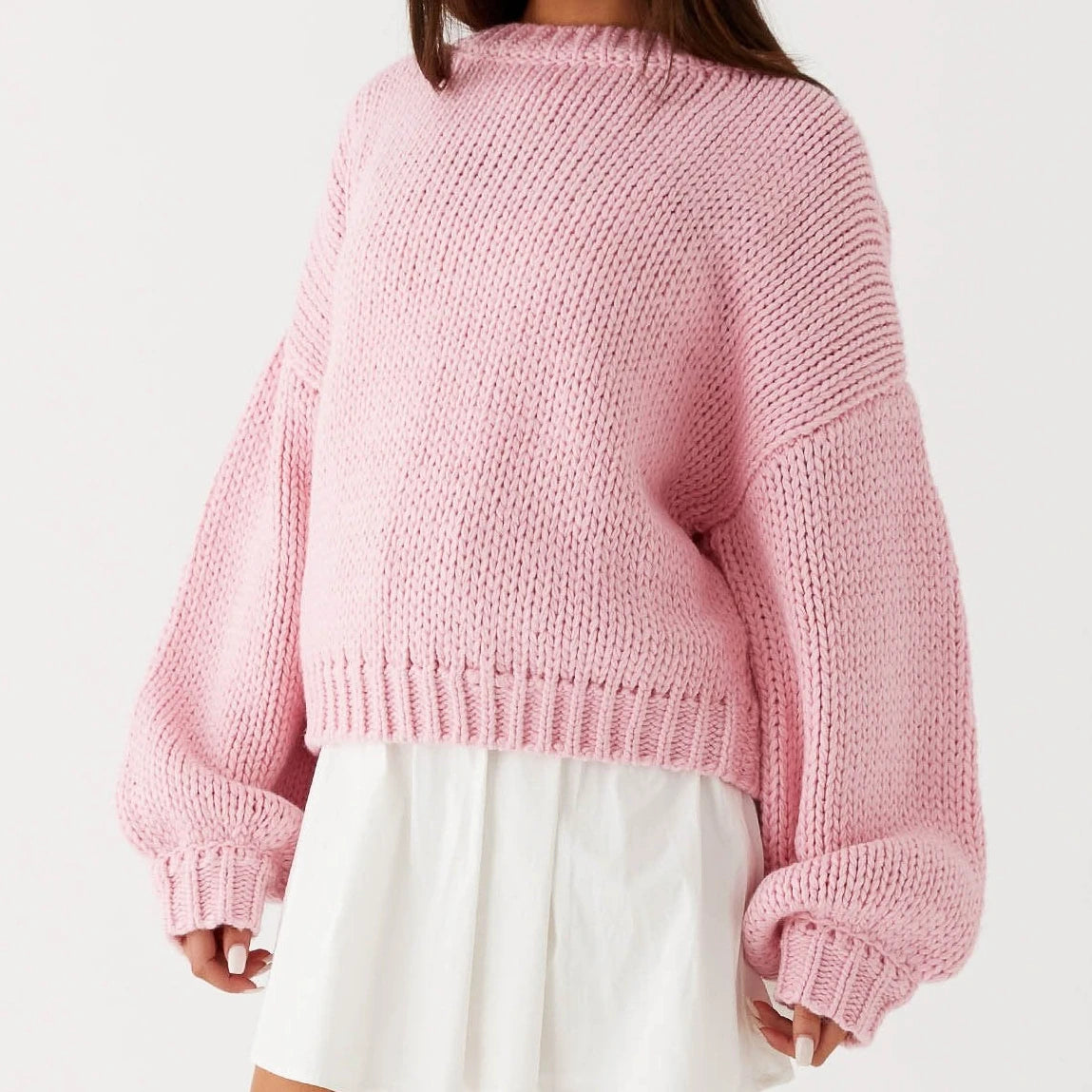 CozyHue Premium Knit Pullover Sweater