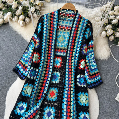 Vintage Bloom Floral Knit Cardigan