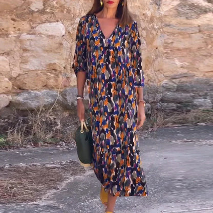 Vintage Grace Puff Sleeve Dress