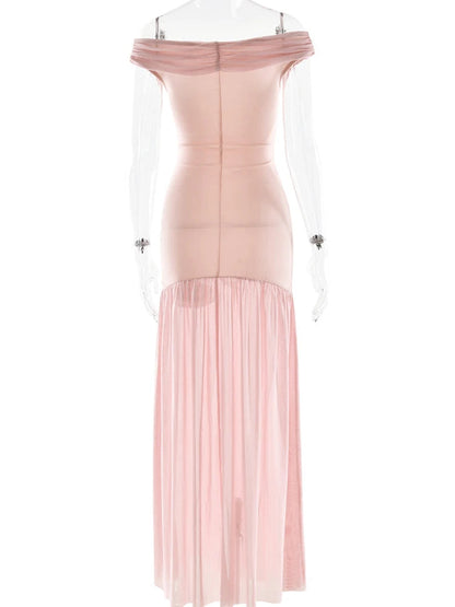 Radiant Bloom Backless Party Dress