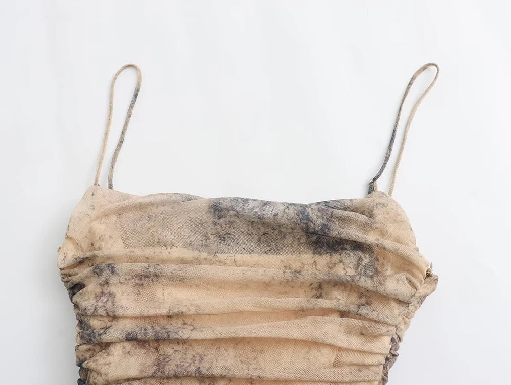 HazeGlam Gradient Backless Slip Dress