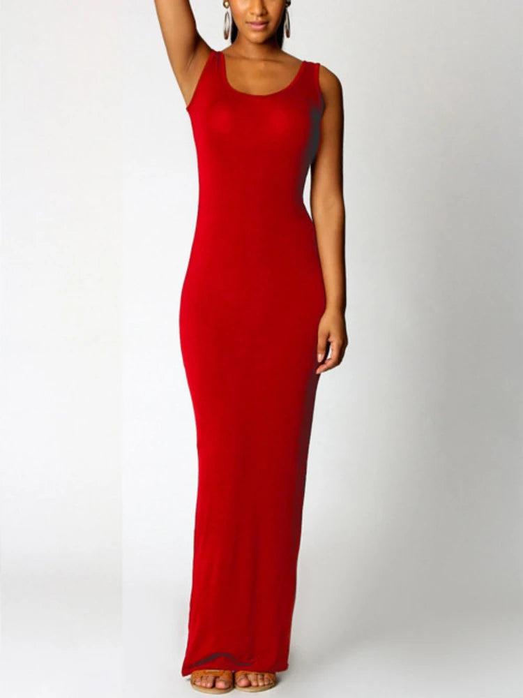 Sleek Essentials Maxi Dress