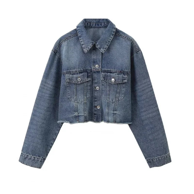 Indigo Drape Plus Denim Jacket