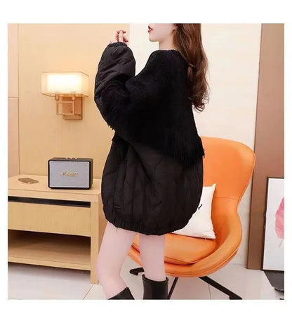 TasselEase Spliced Knit Winter Cardigan