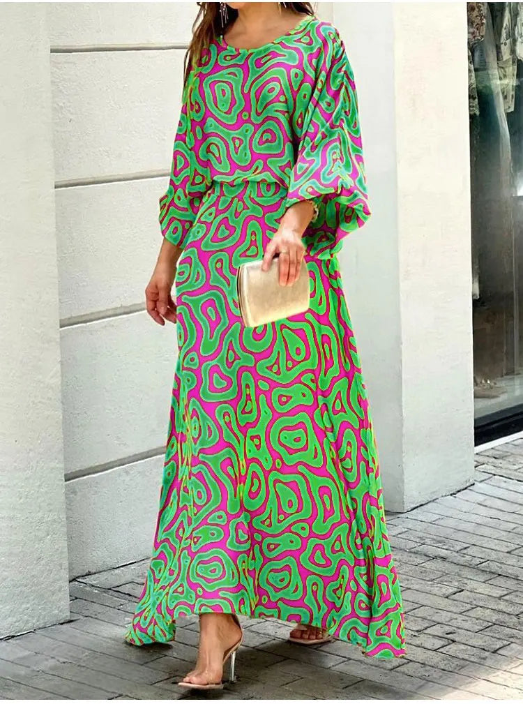 Effortless Elegance Long Sleeve Skirt Set