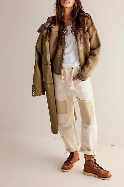 Cozy Grace Stand Collar Knit Coat