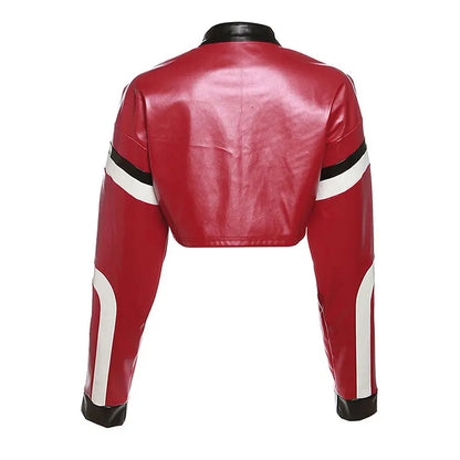 Urban Gloss Letter Print Crop Jacket