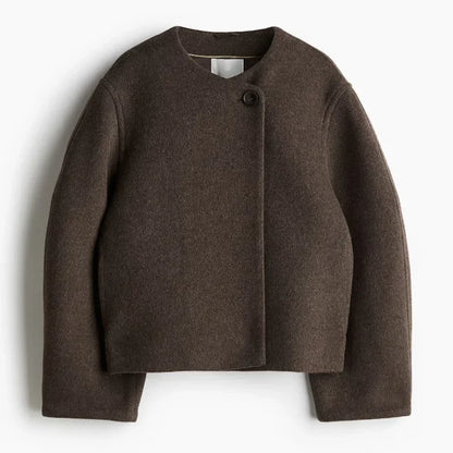 Chic Elegance Cropped Winter Coat