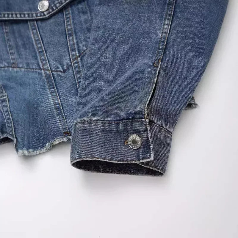 Indigo Drape Plus Denim Jacket