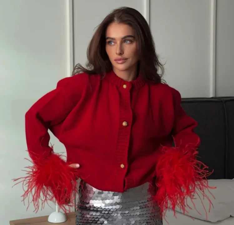 Elegant Harmony Knitted Cardigan Jacket