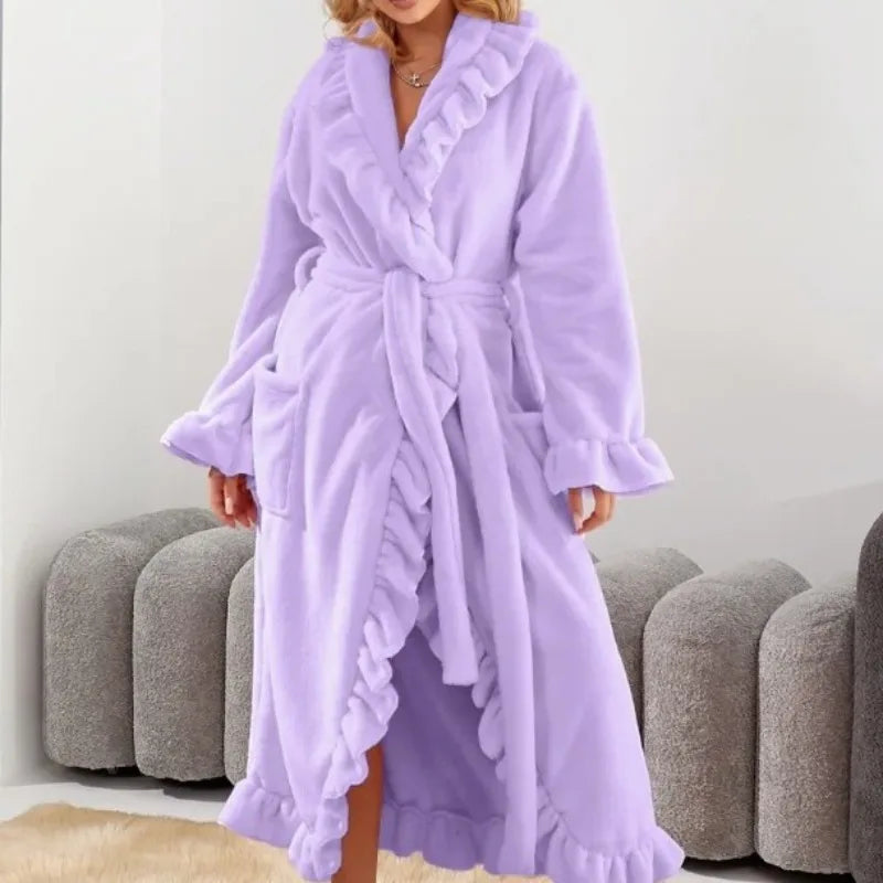 Women’s Long Coral Fleece Nightgown
