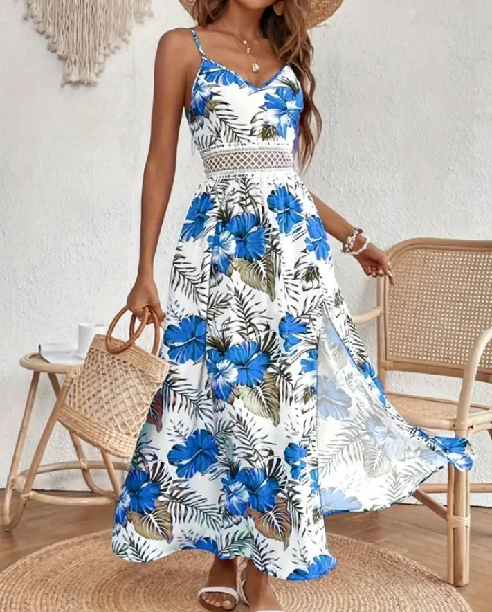 Floral Breeze Boho Vacation Dress