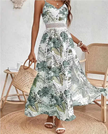Floral Breeze Boho Vacation Dress