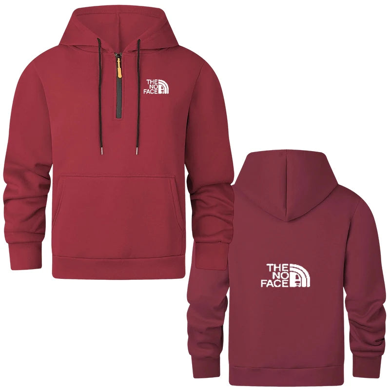 Men's Semi Zipper Casual Hoodie