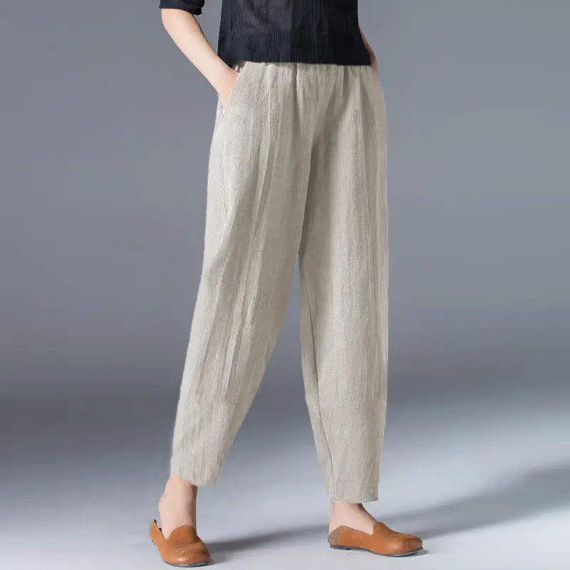 Breezy Ease Cotton Harem Pants