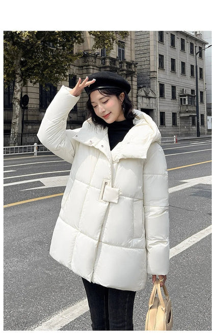 Cozy Hood Loose Winter Cotton Parka