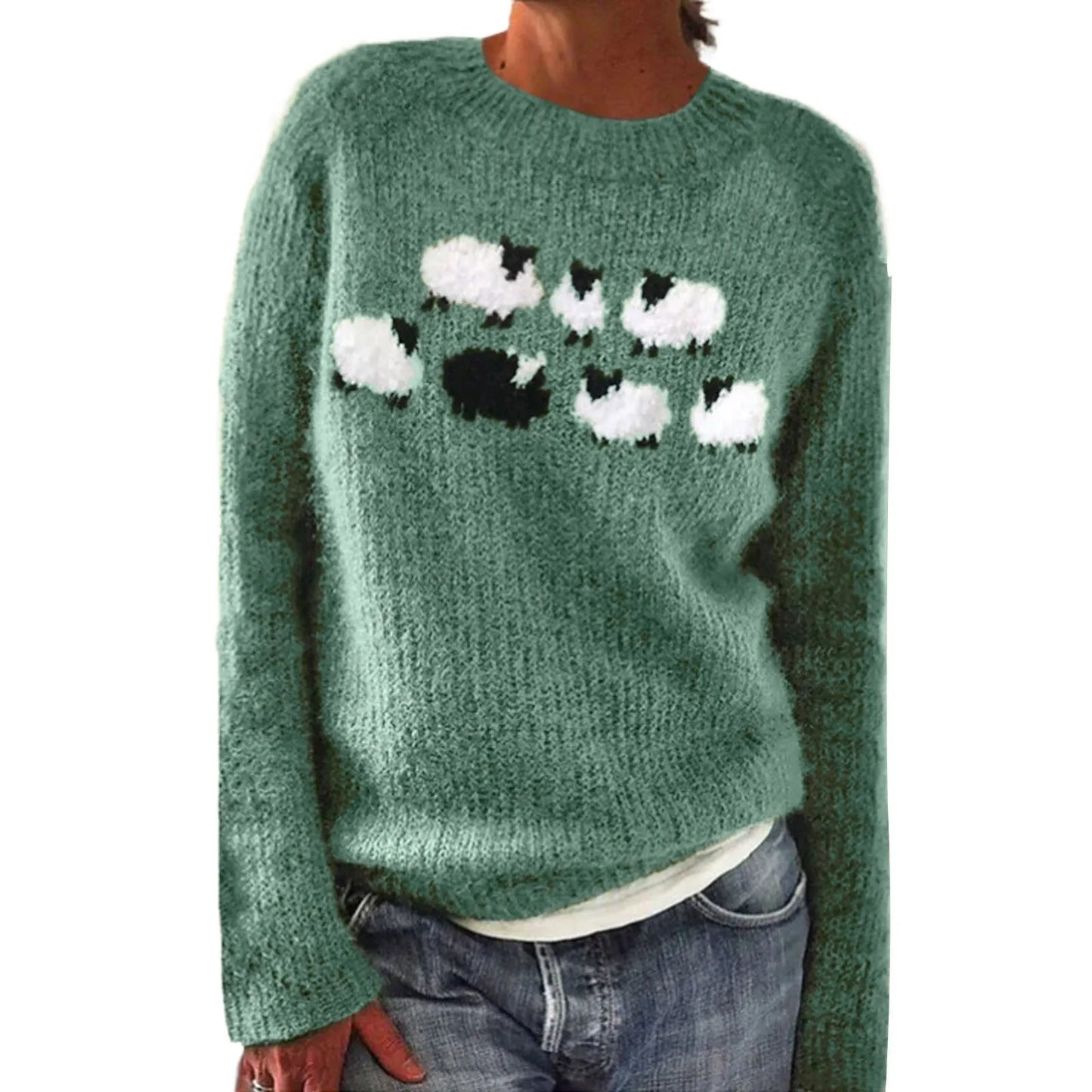 Women’s Knitted Printed Sweater