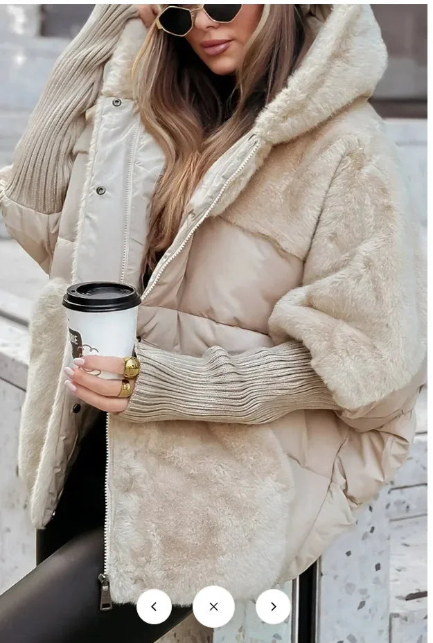 Frost Glow Hooded Down Jacket