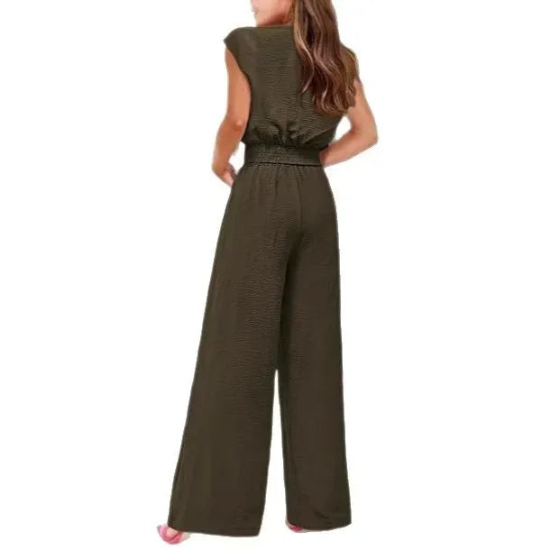 Women's Summer Belted 2-Piece Set