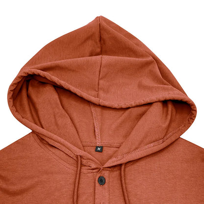 BreezeFit Hooded Henley Tee