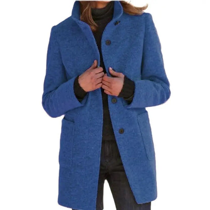 Vintage Tweed Stand Collar Coat