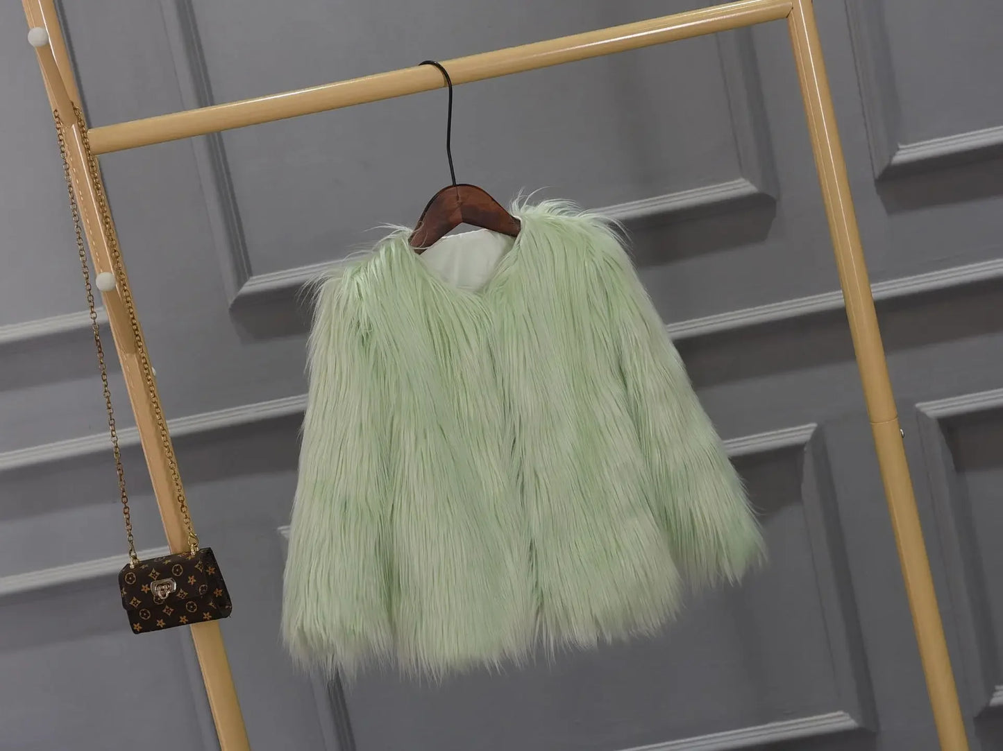 Cozy Pelt Faux Fur Button Coat