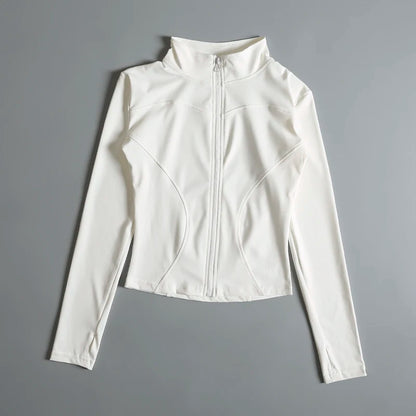 Women's Zip-Up Long Sleeve Yoga Fitness Jacket