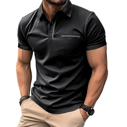 Mod Patch Cotton Collar Slim Fit Tee