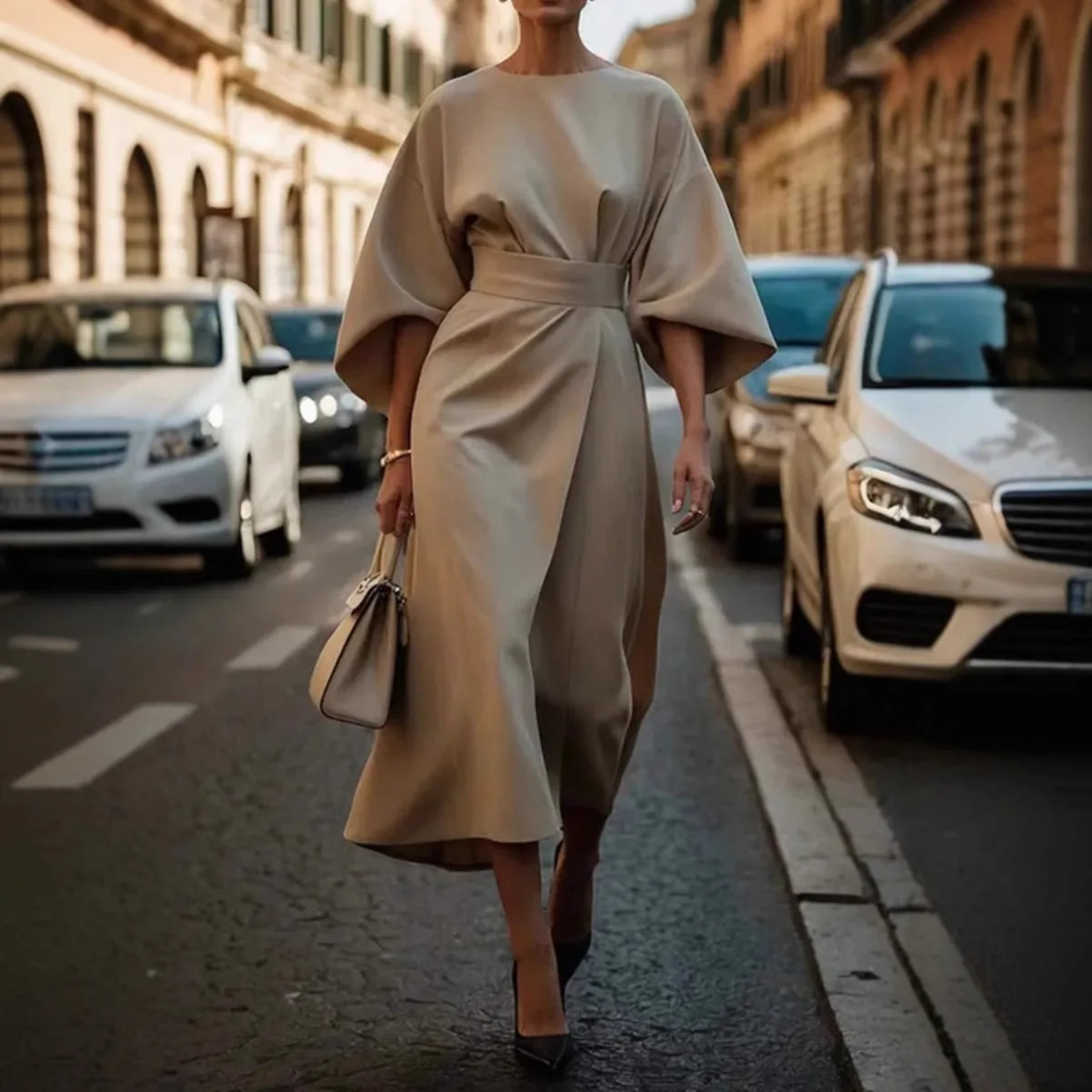 Spring Grace Batwing Maxi Dress