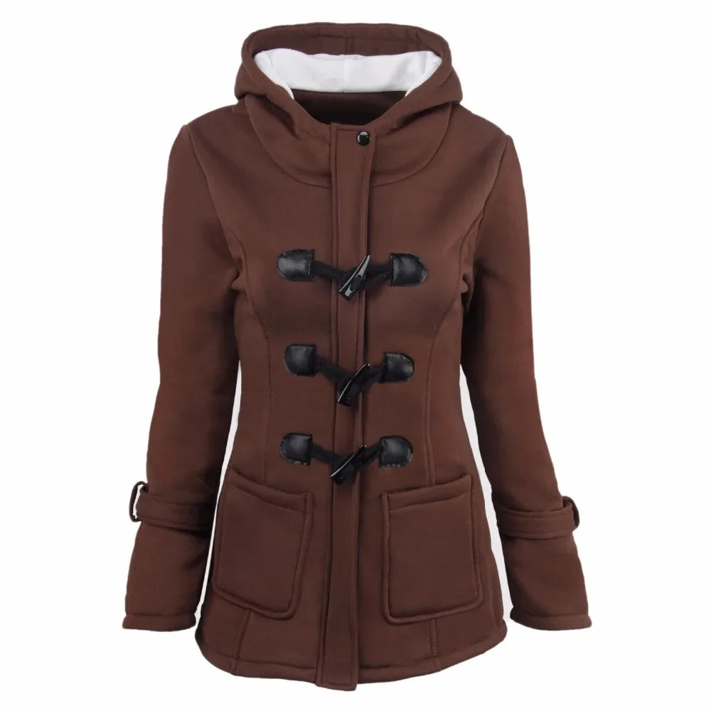 Hooded Zip Up Overcoat