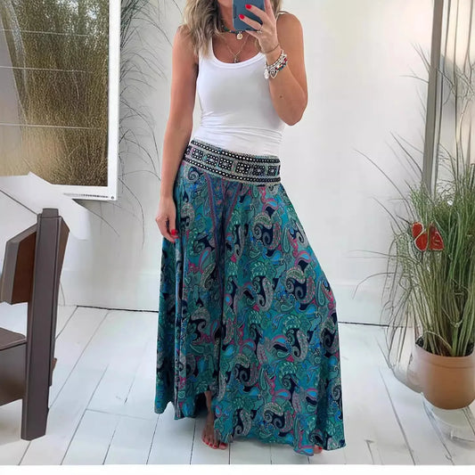 Elegant Floral Vacation Trousers