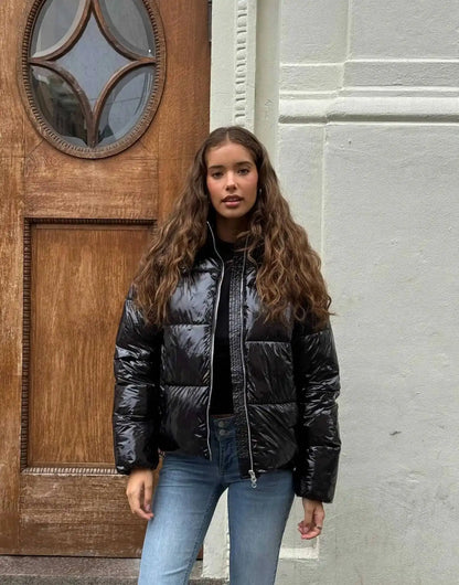 Casual Zip-Up Hooded Cotton Jacket