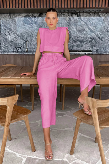 Chic Harmony Wide-Leg Pant Set
