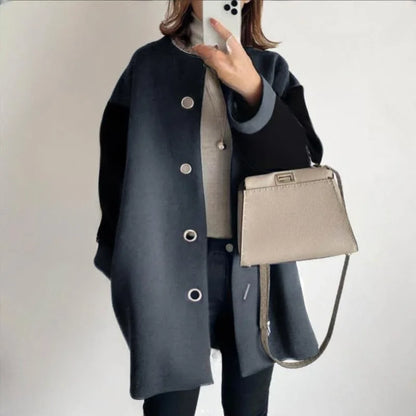 Retro Ease Button-Up Cardigan Coat